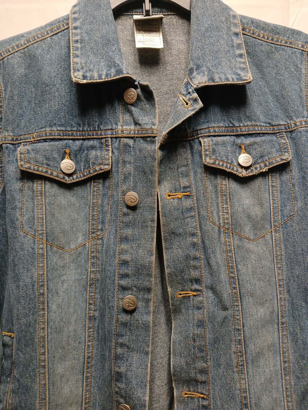 Disney STUDIO Collection Blue Denim Jacket with Jack Skellington Back Art - Picture 4 of 8